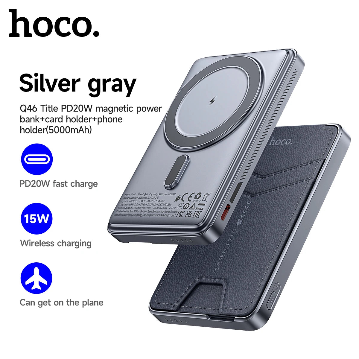 Chromacart MagSnap 20W Magnetic Power Bank (5000mAh) with Kickstand