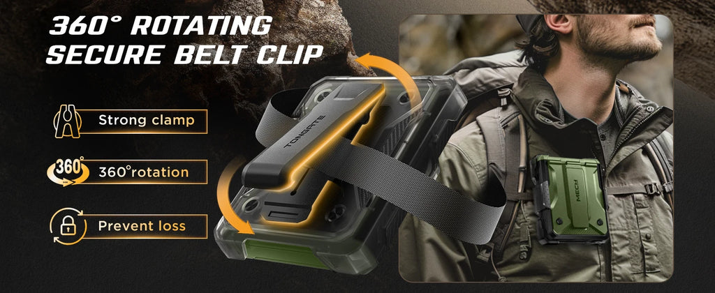 Chromacart For Galaxy Z Flip 7 Case with Kickstand & 360° Rotatable Belt-Clip Built-in Privacy Screen Protector Hinge Protection Phone Case™