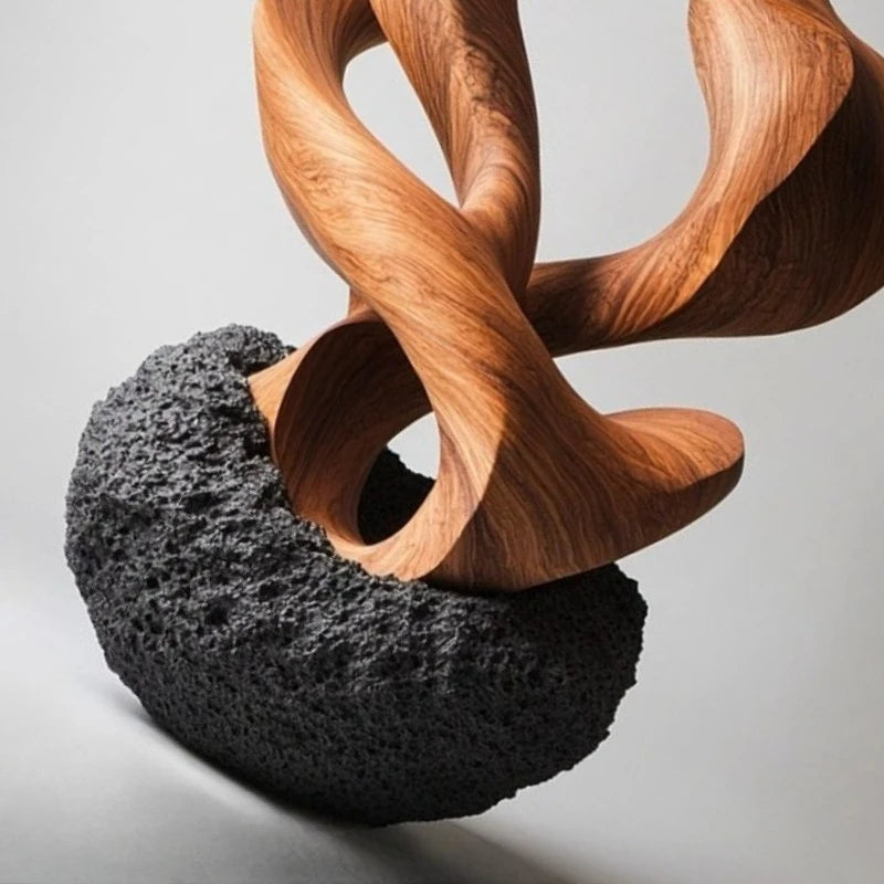 Modern Sculptures Creative Resin Figurines Abstract Art Miniature Ornaments for Offices Table Decorations and Accessories room