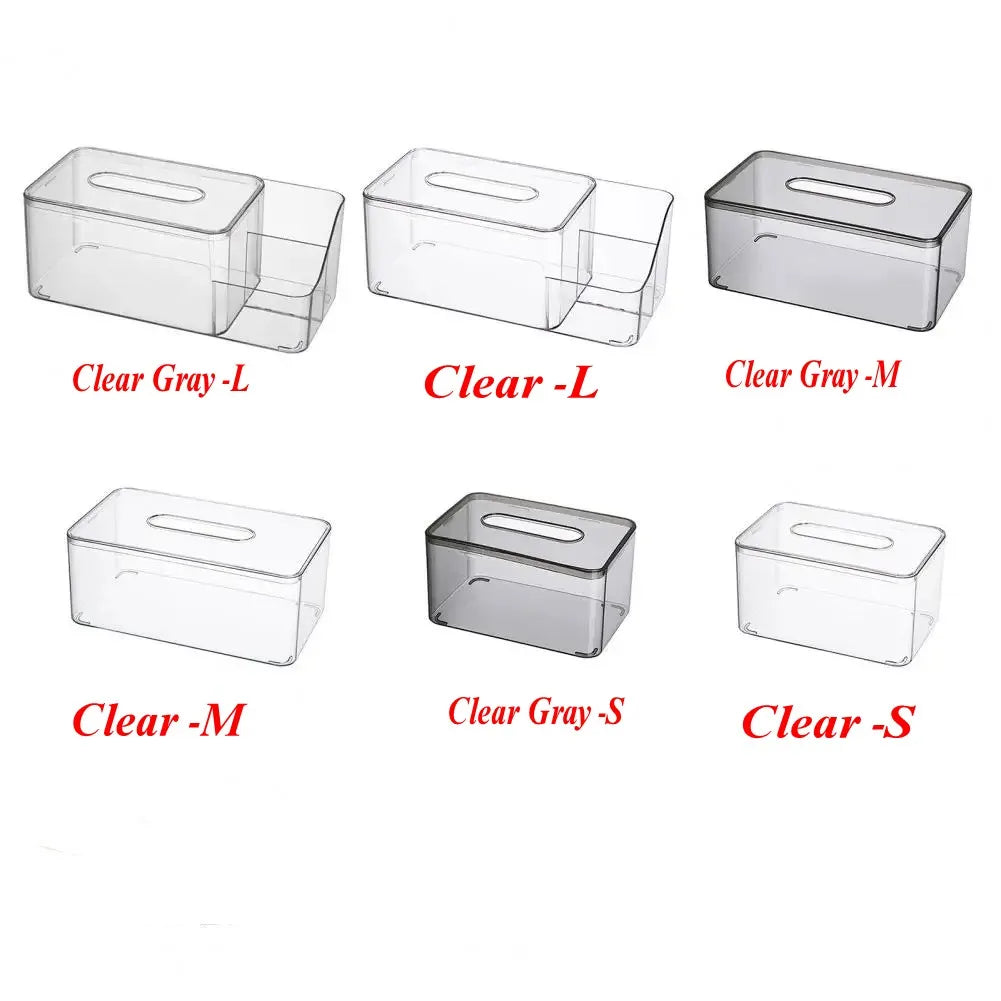 Acrylic Tissue Box Holder with Cover Tissue Box Cover,Tissue Holders,Tissue Box Holder for Bathrooms Home and Office