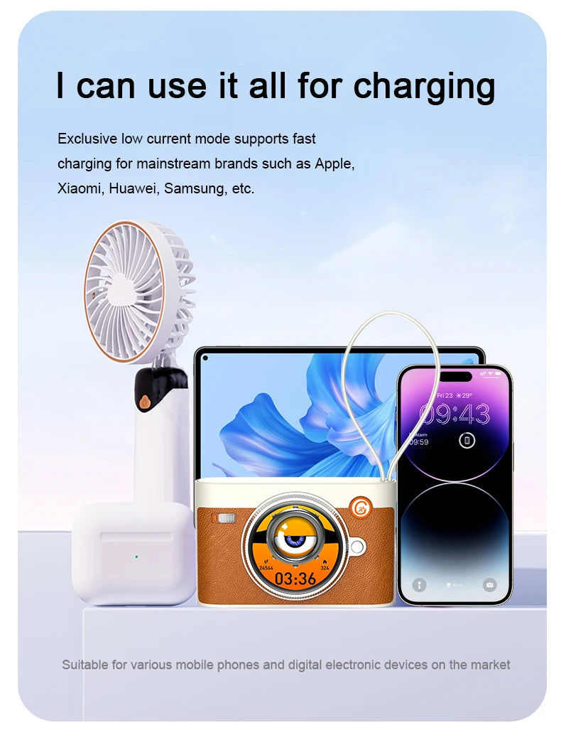 Chromacart FusionWatch 3-in-1 Smartwatch Power Bank & Bluetooth Speaker (10,000mAh)