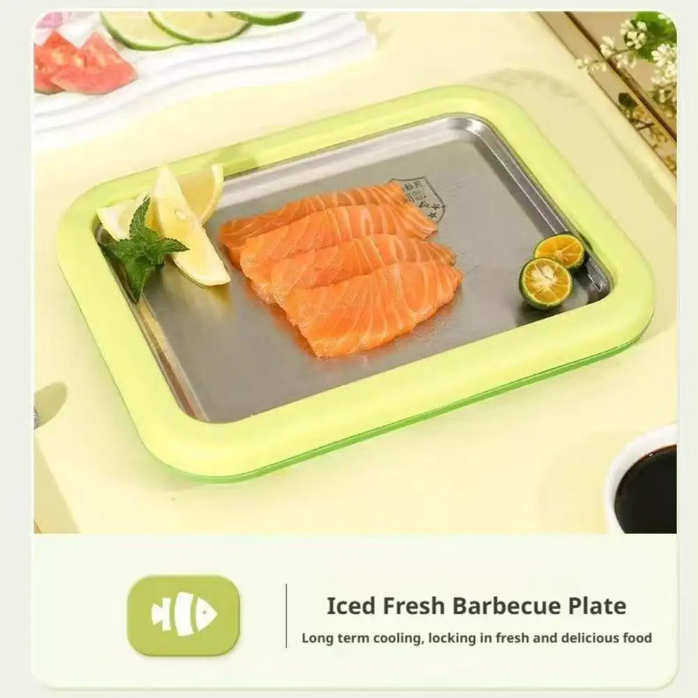 Ice Cream Maker Pan with 2 Scrapers Ice Cream Maker Plate Multifunctional Cold Sweet Fried Food Plate Rolled Ice Cream Maker