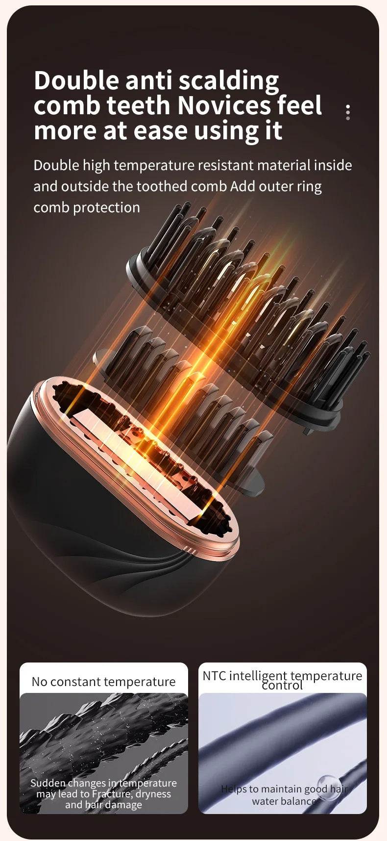 Mini Hair Straightener 3-Speed Temperature Control Rapid Heating & Anti Scald Shell Lightweight and Portable for Travel