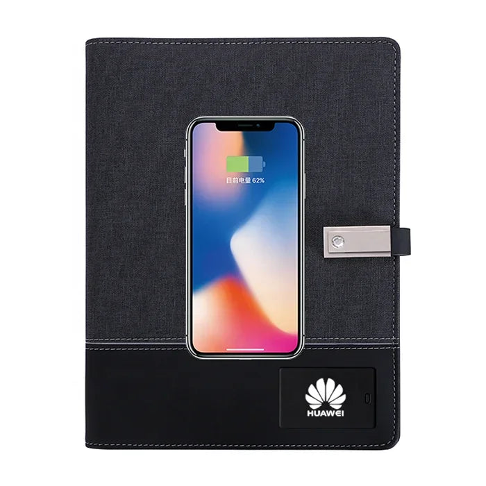 Chromacart PowerNote Wireless Charging Notebook (Built-In Power Bank)