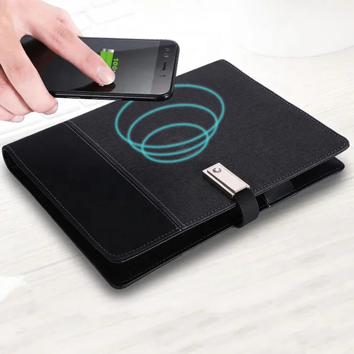 Chromacart PowerNote Wireless Charging Notebook (Built-In Power Bank)