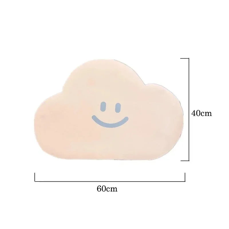 Cloud Shape Super Absorbent Bath Mat Rubber Bathroom Rug Non-slip Entrance Doormat Floor Mats Toilet Carpet Kitchen Area Rugs