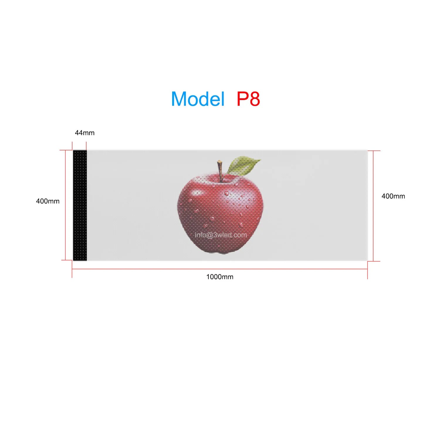 P45681020 Indoor High Transmittance Self-Adhesive Advertising Transparent on Window Glass Crystal Film LED Display Screen