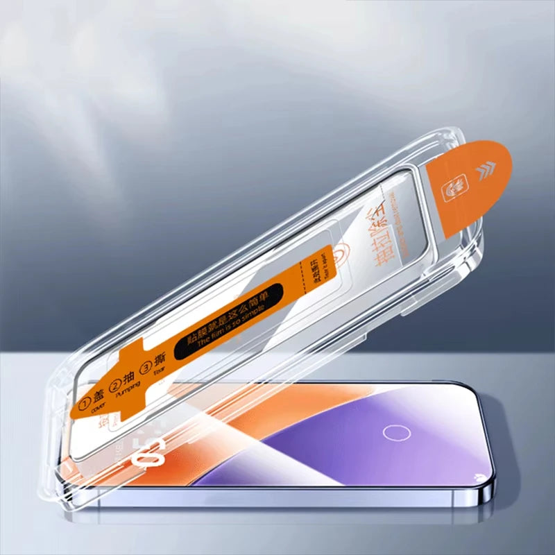 Chromacart 1-6PCS HD Tempered Glass For iPhone 17 Pro Max 16 15 14 13 11 12 Pro Max 16e 6 7 8 Plus Air XR XS Easy Install Screen Protector™