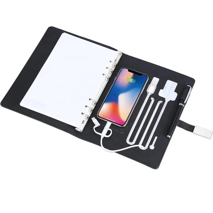 Chromacart PowerNote Wireless Charging Notebook (Built-In Power Bank)