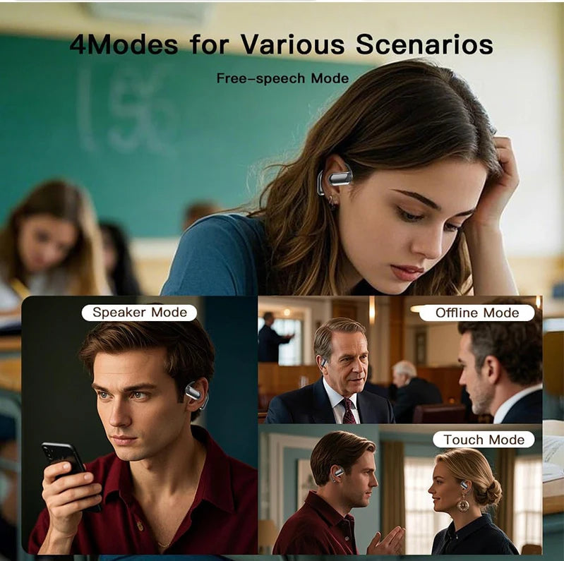 Chromacart LinguaPods™ AI Translation Earbuds with Smart LCD Touch Screen