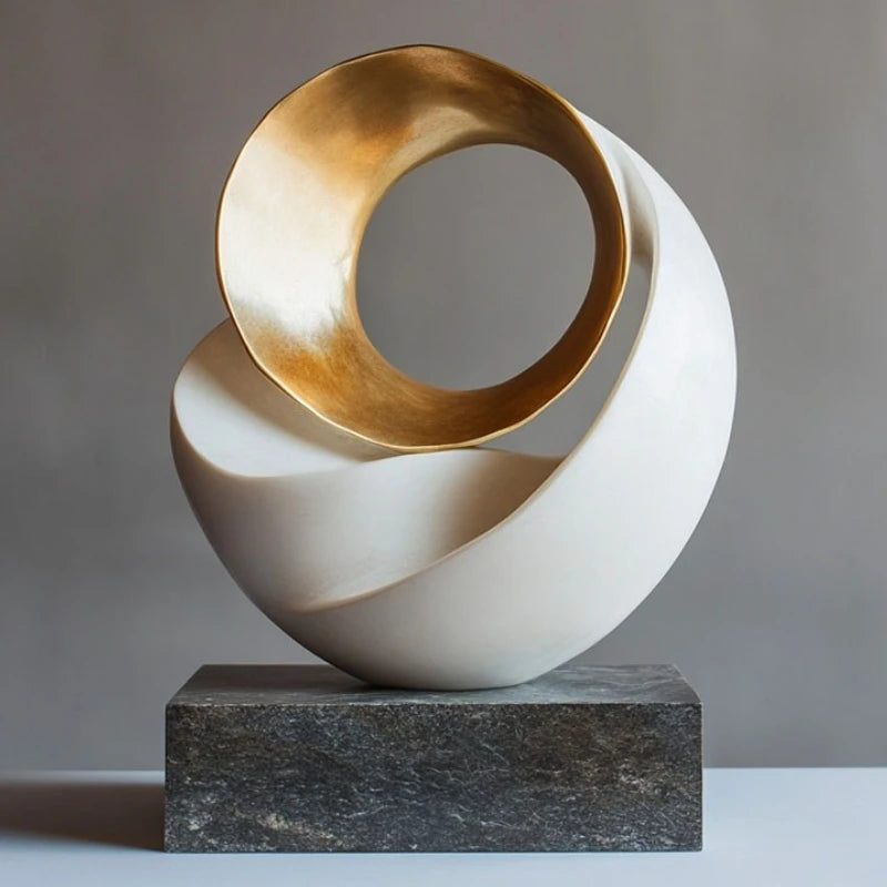 Modern Sculptures Creative Resin Figurines Abstract Art Miniature Ornaments for Offices Table Decorations and Accessories room