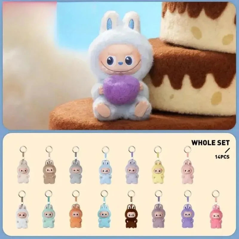 POP MART The Monsters Labubu V4 Pin for Love Series Mystery Blind Box Vinyl Face Plush Doll Pendant Keychain Toy Christmas Gifts