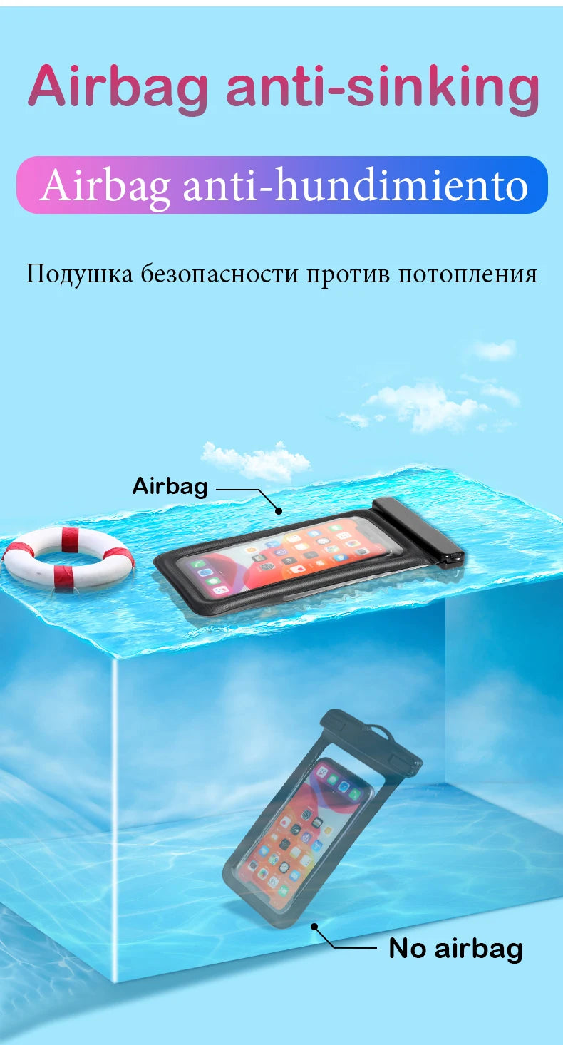 Chromacart Waterproof Phone Case Swimming Water Proof Bag Universal Underwater Phone Protector Pouch Cover For iPhone 16 15 Pro Max Samsung™