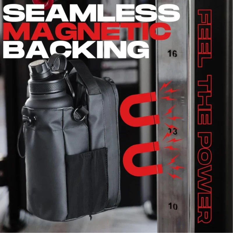 2025 New Magnetic Water Bottle Pouch Bag Gym-specific Water Cup Holder with Strong Magnet for Outdoor Sports Cup Holder Bag