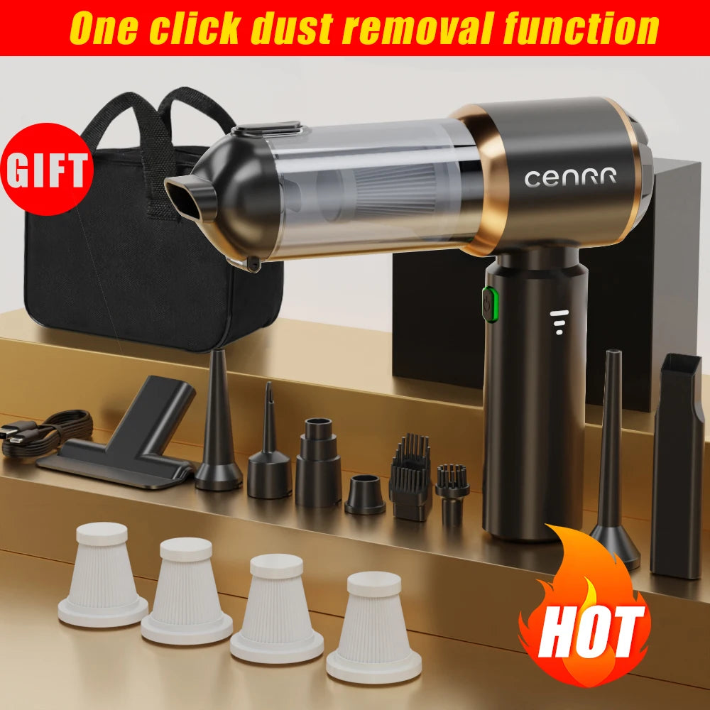 CENRR 9980000PA Car Vacuum Cleaner Strong Suction Cordless Wireless Cleaner Portable  HandHeld Vacuum Cleaner Cleaning Machine