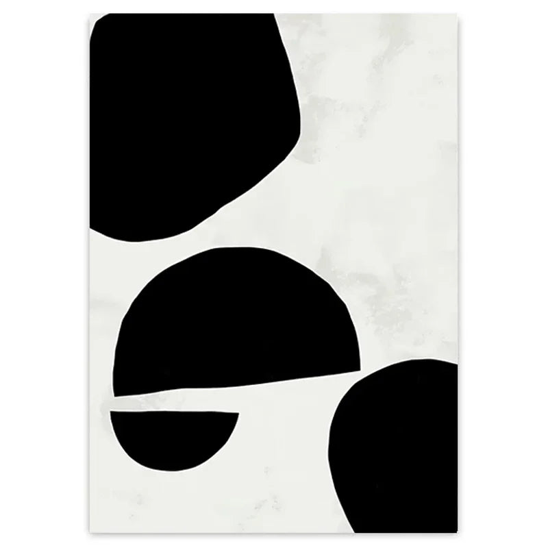 Modern Abstract Geometric Canvas Painting Boho Black White Poster Nordic Interior Living Room Wall Art Pictures for Home Deco
