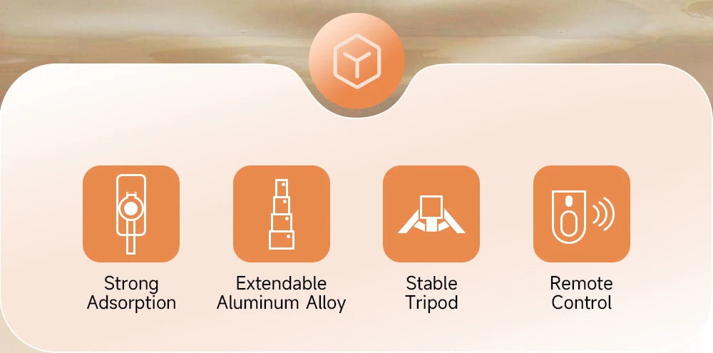 Chromacart KEELEAD Magnetic Selfie Stick with Bluetooth Remote Magsafe Cellphone Tripod Stand for iPhone 14 13 12 Pro Max Vertical Shooting™