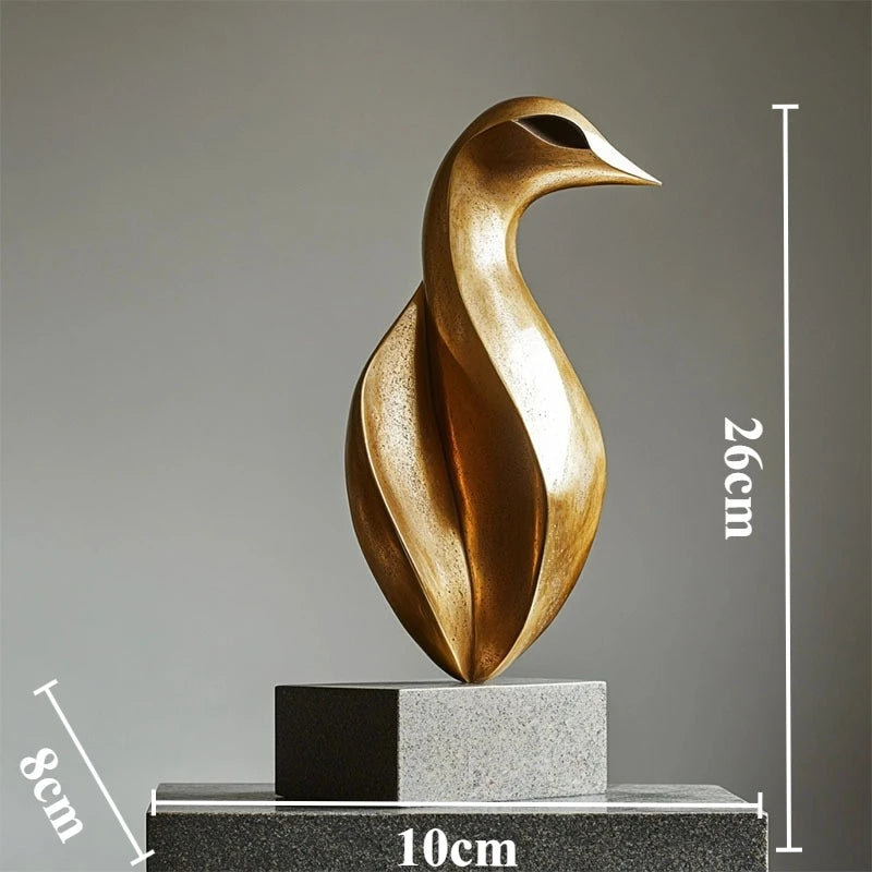 Modern Sculptures Creative Resin Figurines Abstract Art Miniature Ornaments for Offices Table Decorations and Accessories room