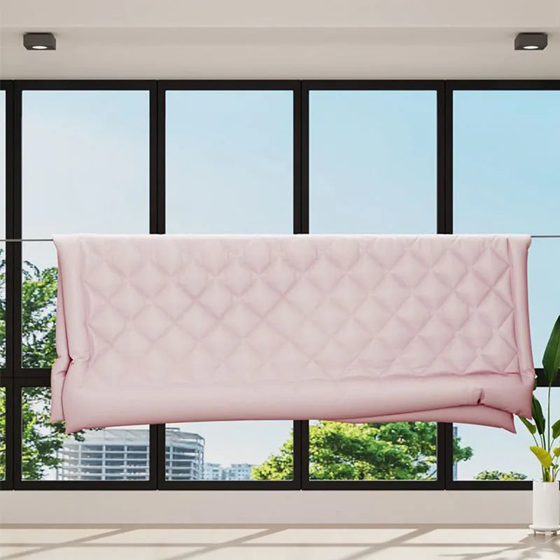 Invisible Clothesline Indoor Without Hole-Punching Shrinkage Wire Clothes Drying Artifact Bathroom Balcony Telescopic Hanging