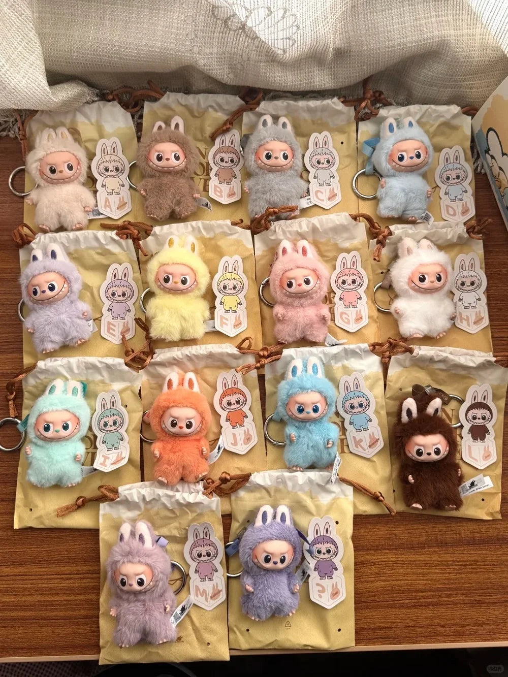 POP MART The Monsters Labubu V4 Pin for Love Series Mystery Blind Box Vinyl Face Plush Doll Pendant Keychain Toy Christmas Gifts