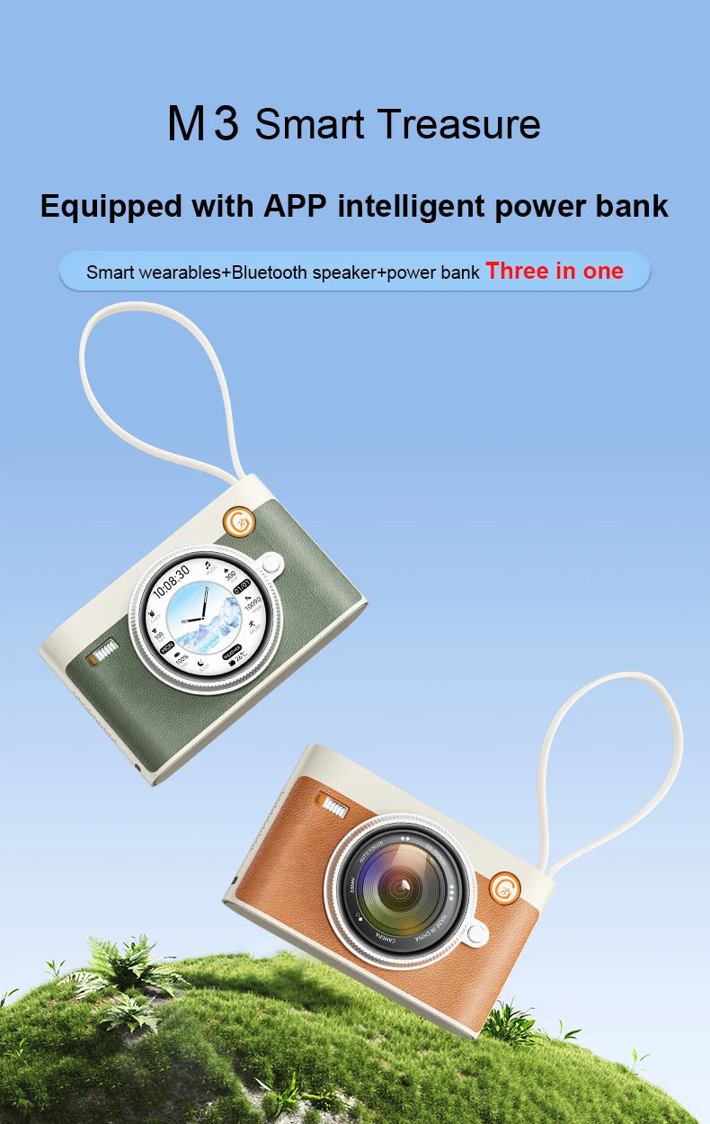 Chromacart FusionWatch 3-in-1 Smartwatch Power Bank & Bluetooth Speaker (10,000mAh)