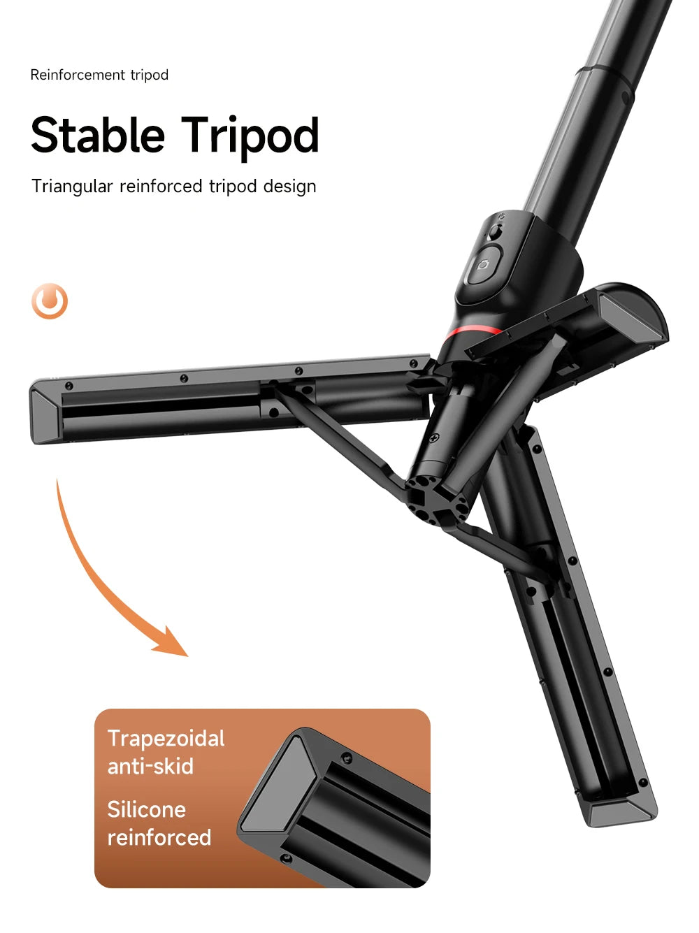 Chromacart KEELEAD Magnetic Selfie Stick with Bluetooth Remote Magsafe Cellphone Tripod Stand for iPhone 14 13 12 Pro Max Vertical Shooting™