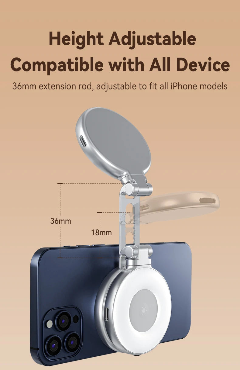 Chromacart Premium TELESIN Magnetic Phone Camera Shoot Hand Grip Phone Holder Shooting Aid Remote Control Handle for Iphone HUAWEI SAMSUNG Phone