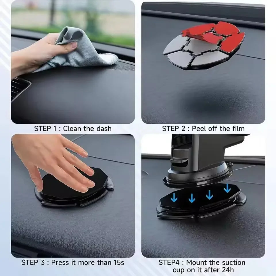 Chromacart Car Dashboard Suction Cup Cellphone Mount Base Universal Suction Cup Phone Holder Pad Disk for Car Dashboard Windshield™