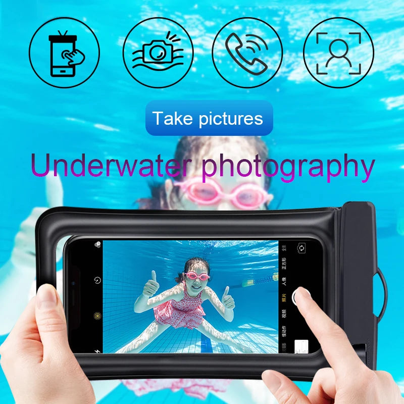 Chromacart Waterproof Phone Case Swimming Water Proof Bag Universal Underwater Phone Protector Pouch Cover For iPhone 16 15 Pro Max Samsung™