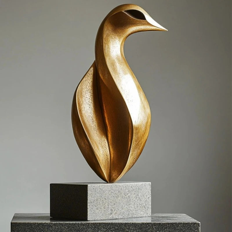 Modern Sculptures Creative Resin Figurines Abstract Art Miniature Ornaments for Offices Table Decorations and Accessories room