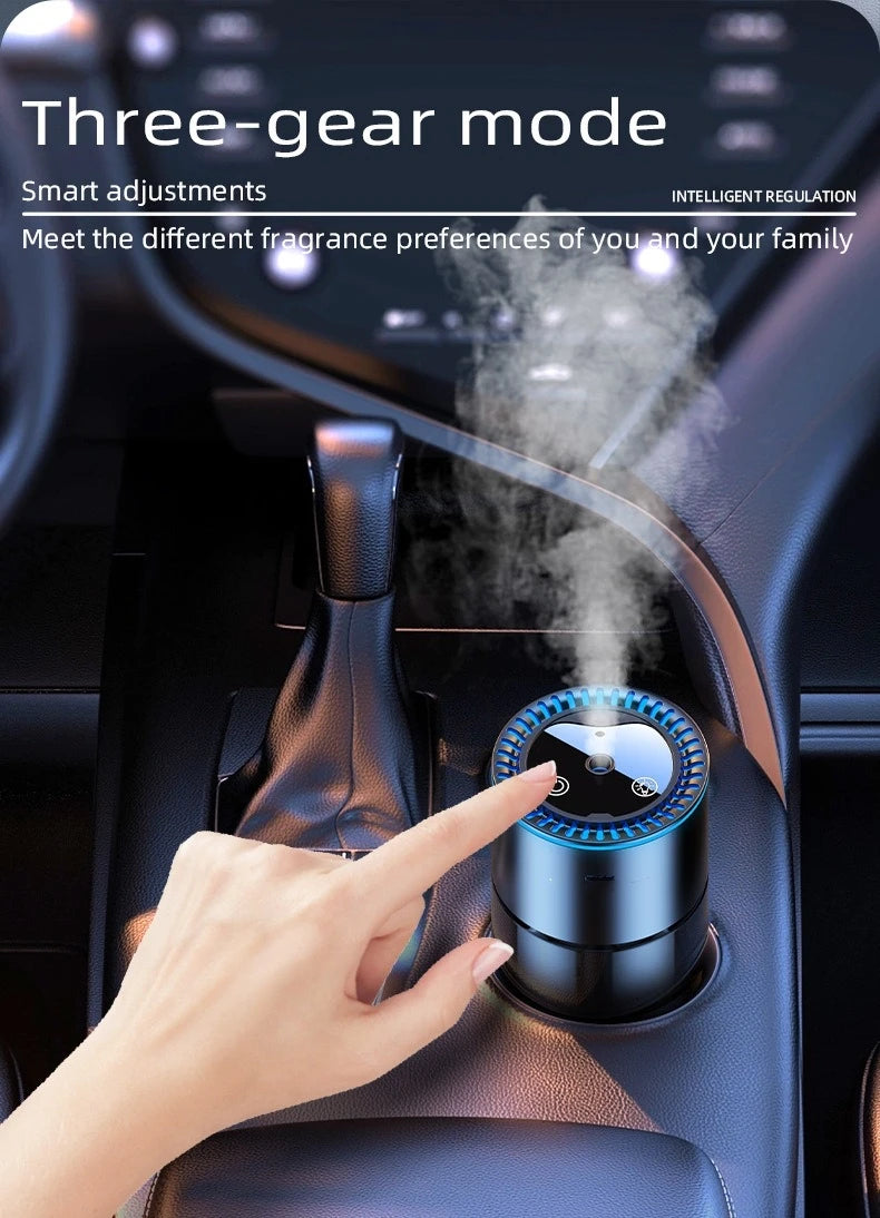 Car Perfume Air Freshener Essential Oil Fragrance Diffuser Smell Distributor USB Rechargeable Aromatherapy Scent Air Refresher