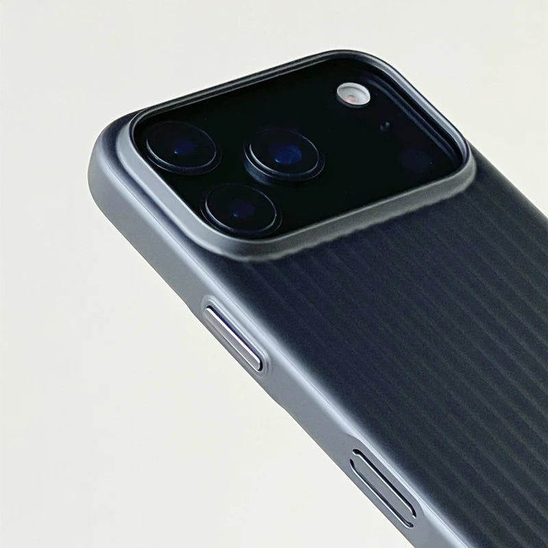 Chromacart Fashion Plating 3D Luggage Stripes for Magsafe Phone Case for IPhone 17 16 15 14 Pro Max Shockproof Wireless Charge Matte Cover™