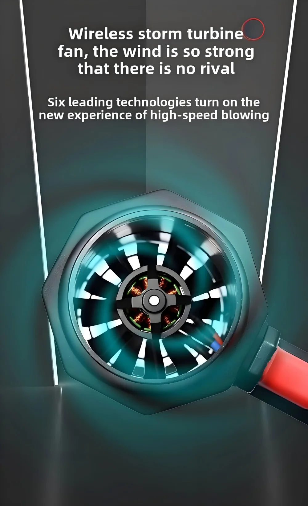 Turbo Jet Fan – 64mm Brushless Motor, 1800g Powerful Air Blower for Car Drying, Leaf & Snow Removal Fits Makita 18V/21V Battery