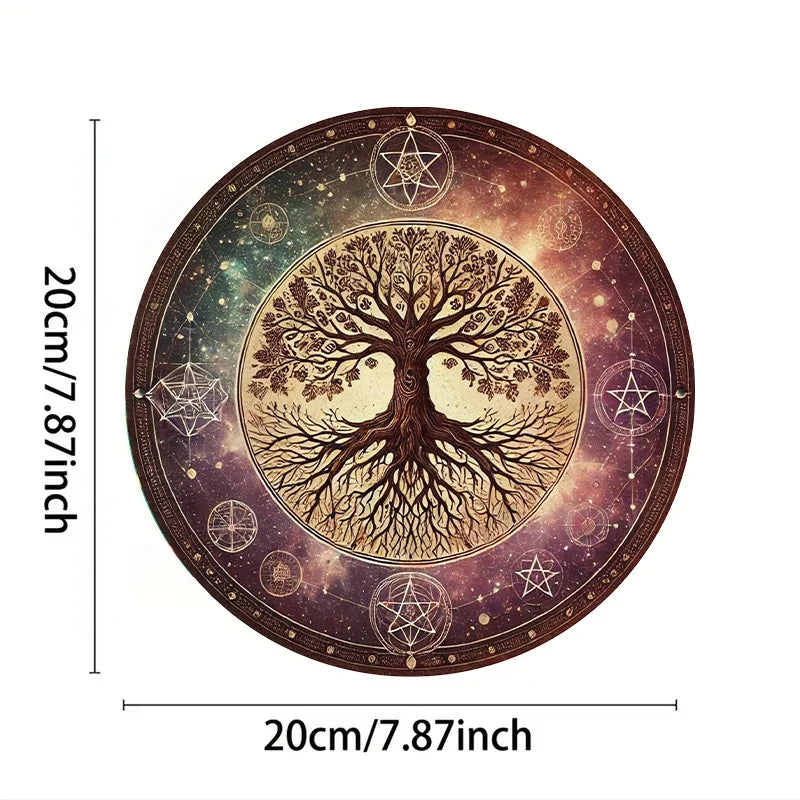 Elegant Decor, Vintage Tree of Life Metal Wall Art, 8-Inch - Perfect for Home, Office, Bathroom, Bar, Cafe, Garage & Porch Decor
