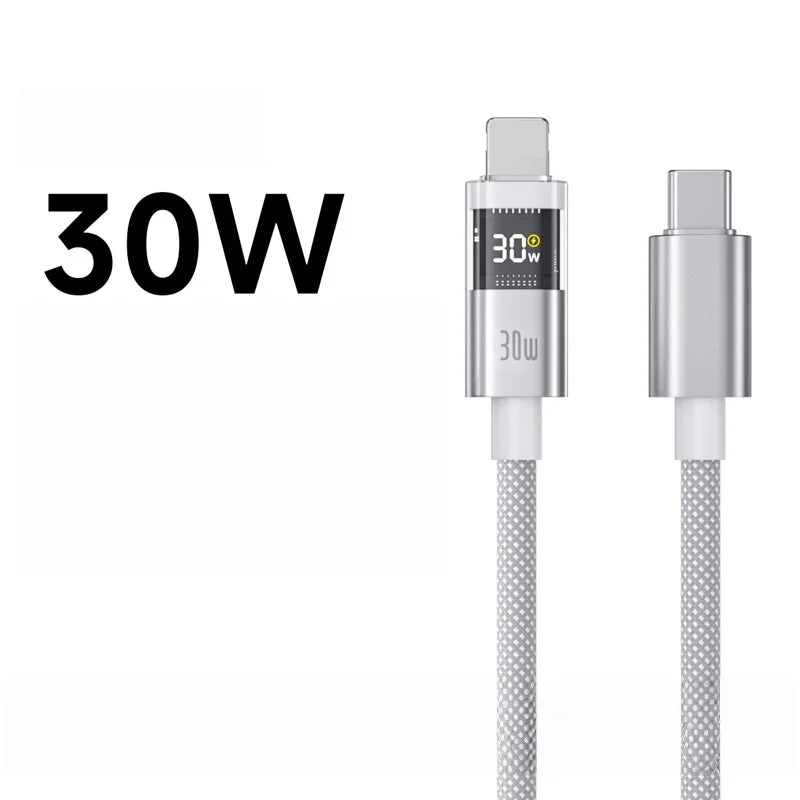 Chromacart Xiaomi 100W Fast-Charging USB-C Data Cable with LED Power Display™