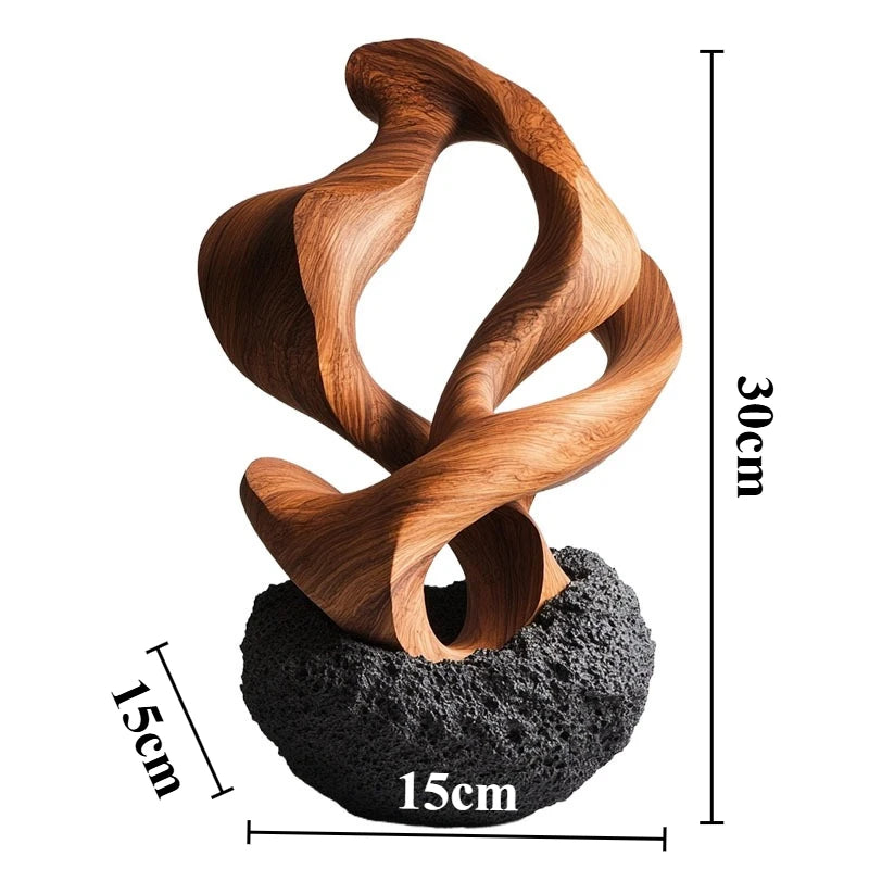 Modern Sculptures Creative Resin Figurines Abstract Art Miniature Ornaments for Offices Table Decorations and Accessories room