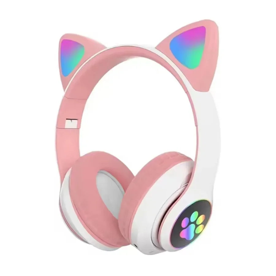 Chromacart KittyGlow™ LED Wireless Headphones for Kids