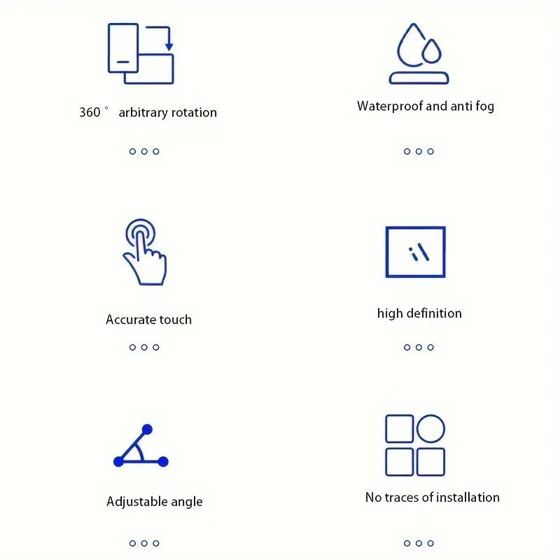 Chromacart 360 Rotation Waterproof and Anti-fog Mobile Phone Case for Bathroom Shower Phone Holder Waterproof Can Be Touched Shower Phone™