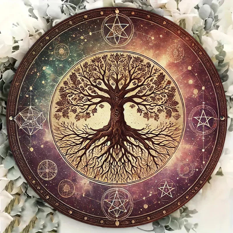 Elegant Decor, Vintage Tree of Life Metal Wall Art, 8-Inch - Perfect for Home, Office, Bathroom, Bar, Cafe, Garage & Porch Decor