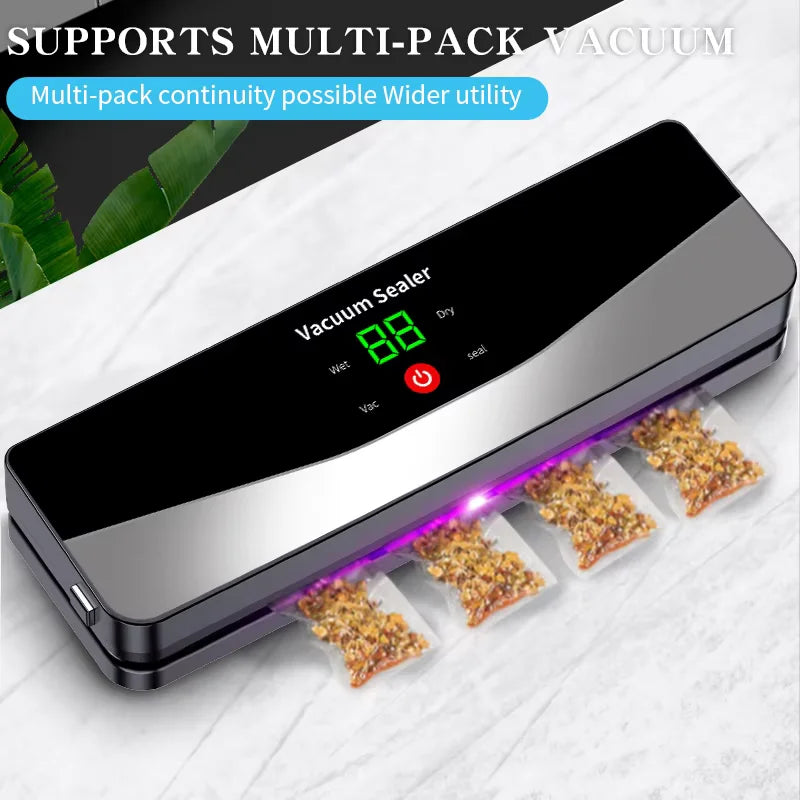 2025 Rechargeable Wireless Portability Vacuum Sealer With Sealing Countdown Display Multi-Pack Vacuum Touch Waterproof Buttons