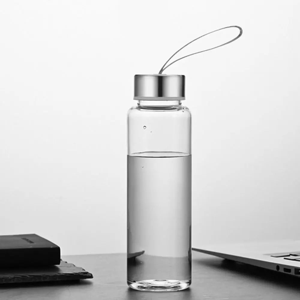 1pc Transparent Plastic Water Bottle for Drinking Portable Sport Tea Coffee Cup Kitchen Tool Kids Water Bottle for School Office