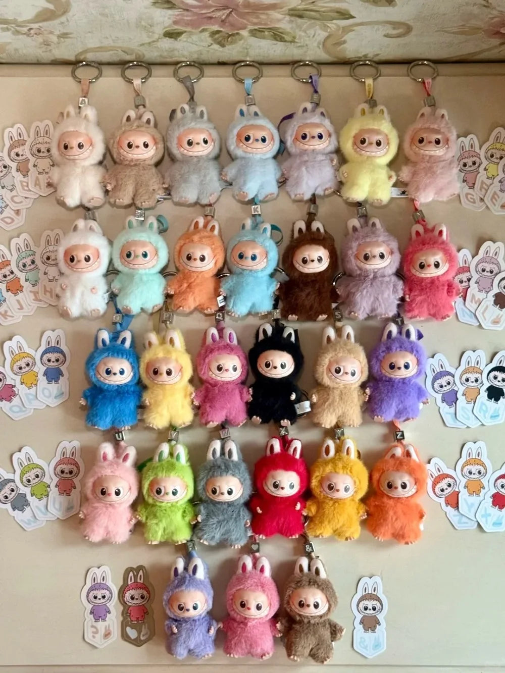 POP MART The Monsters Labubu V4 Pin for Love Series Mystery Blind Box Vinyl Face Plush Doll Pendant Keychain Toy Christmas Gifts