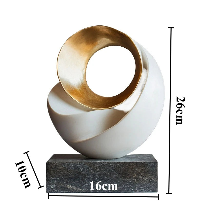 Modern Sculptures Creative Resin Figurines Abstract Art Miniature Ornaments for Offices Table Decorations and Accessories room