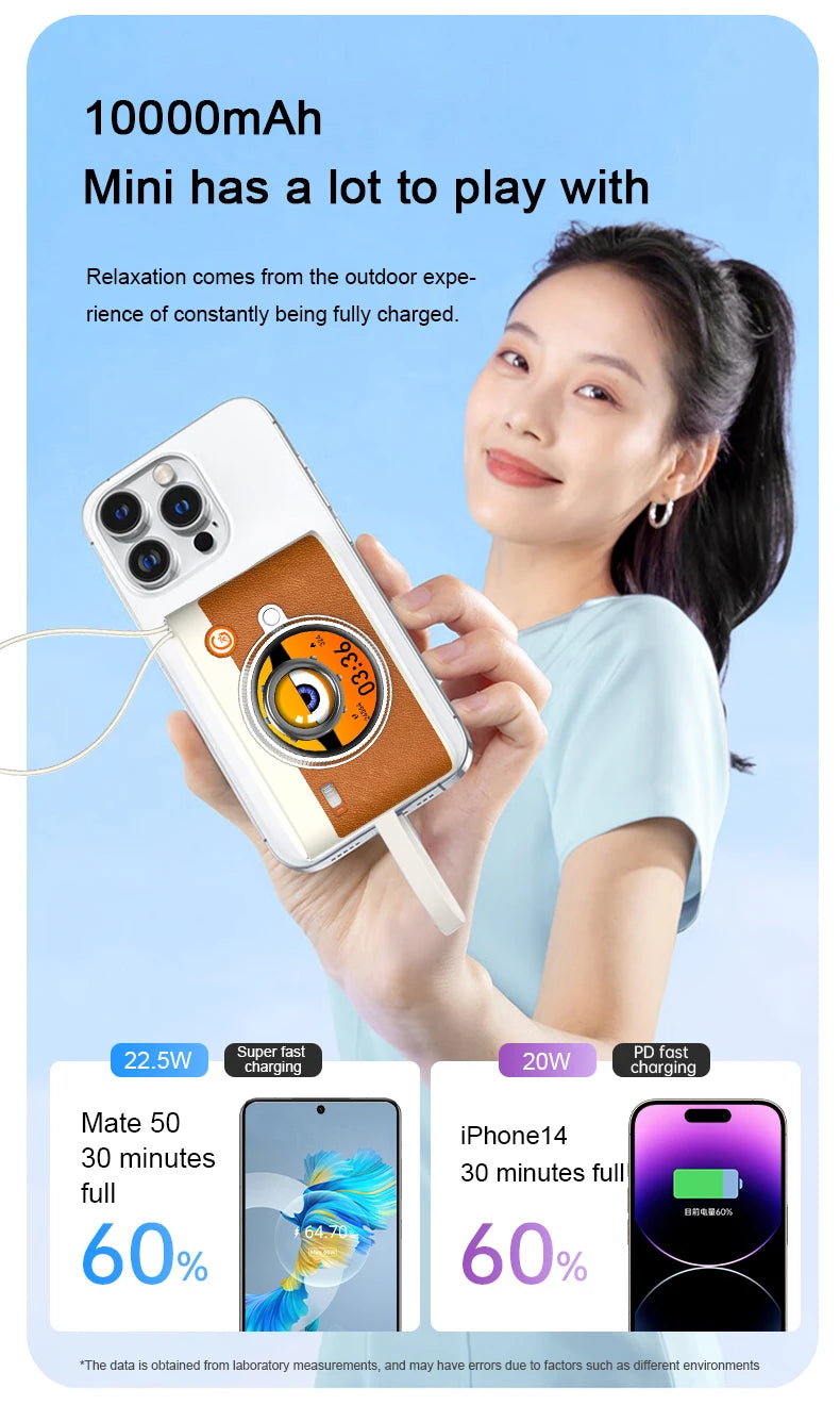 Chromacart FusionWatch 3-in-1 Smartwatch Power Bank & Bluetooth Speaker (10,000mAh)