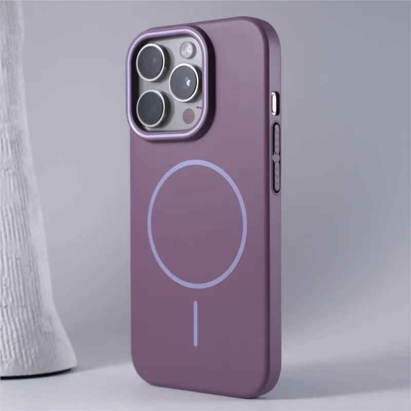 Chromacart Luxury Original Hard PC Magsafe Case for iPhone 17 Air 16 15 14 Plus 13 12 Mini 11 Pro Max Shockproof Matte Thin Magnetic Cover™