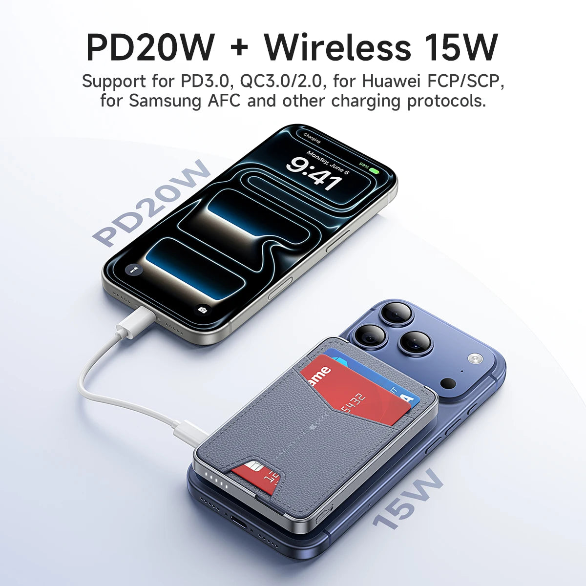 Chromacart MagSnap 20W Magnetic Power Bank (5000mAh) with Kickstand