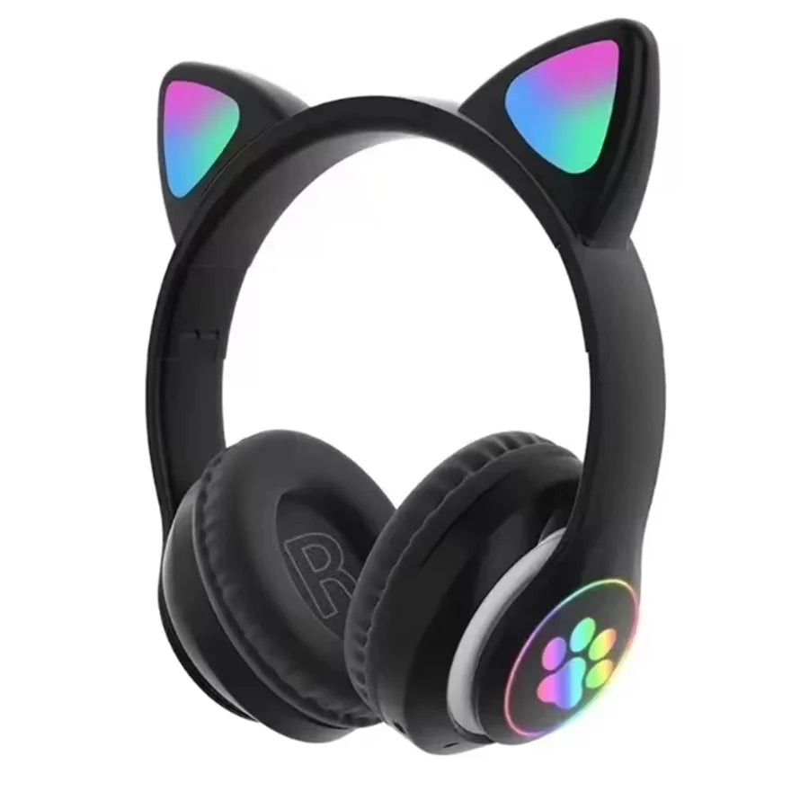 Chromacart KittyGlow™ LED Wireless Headphones for Kids