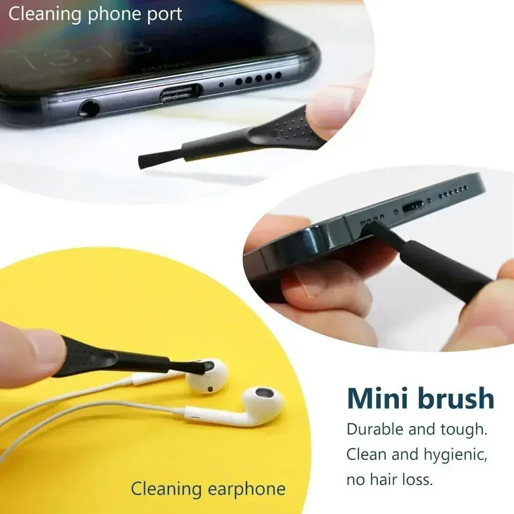 Chromacart Mobile Phone Speaker Charging Port Cleaning Set Dust Plug for iPhone 16 15 14 Earphones Clean Kit Brush for Samsung Xiaomi™