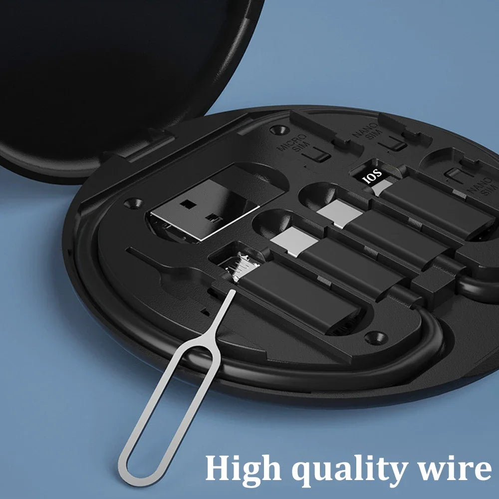 Chromacart Multi USB Type C to C 60W Charging Adapter Cable Kit USB C to Lighting Conversion Set USB A & Type C to Micro/Type C/Lighting™