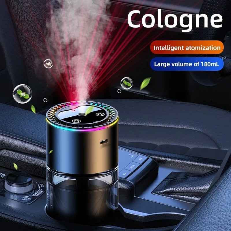 Car Perfume Air Freshener Essential Oil Fragrance Diffuser Smell Distributor USB Rechargeable Aromatherapy Scent Air Refresher